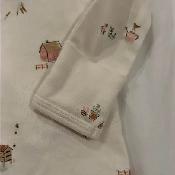 NWOT Carter's Pink and Cream Baby 2-Pack Sleeper Gowns - Newborn - Picture 6 of 9